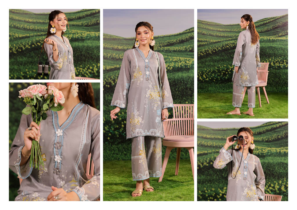 Gray Printed Co-Ord Set