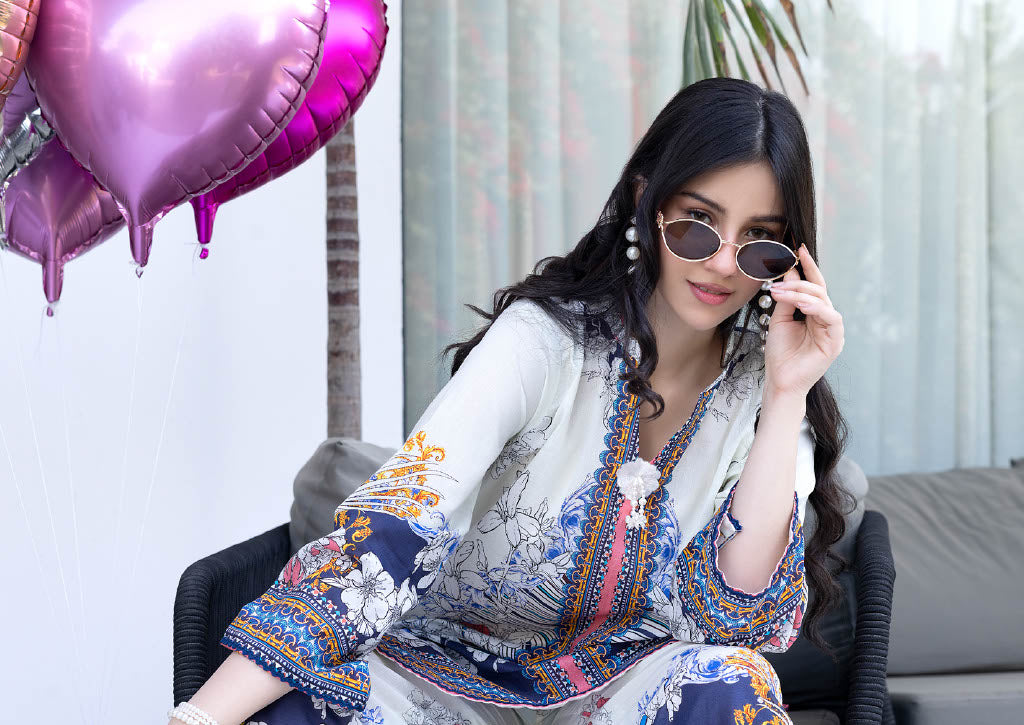 White Printed Co-Ord Set