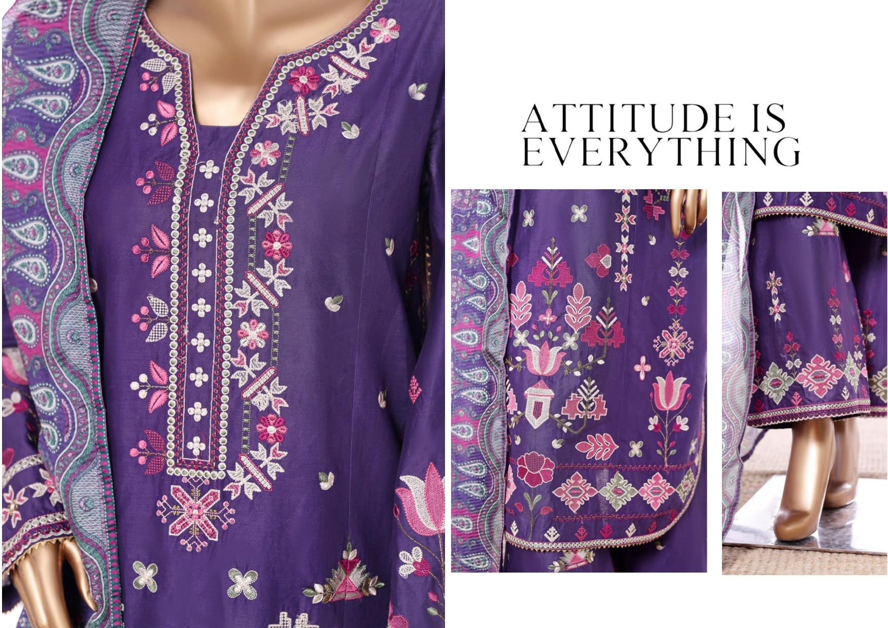 Purple Bin Saeed Luxury Lawn